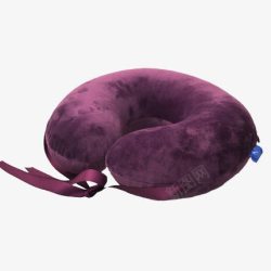 深紫色U型乳胶枕素材