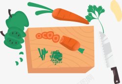 切割蔬菜插图素材