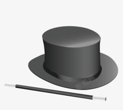 黑色魔术帽子素材
