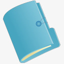 文件文件夹蓝色文件纸文档文件夹素材