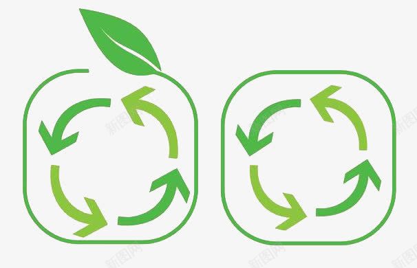 绿色循环标志png免抠素材_新图网 https://ixintu.com 循环 标志 绿色