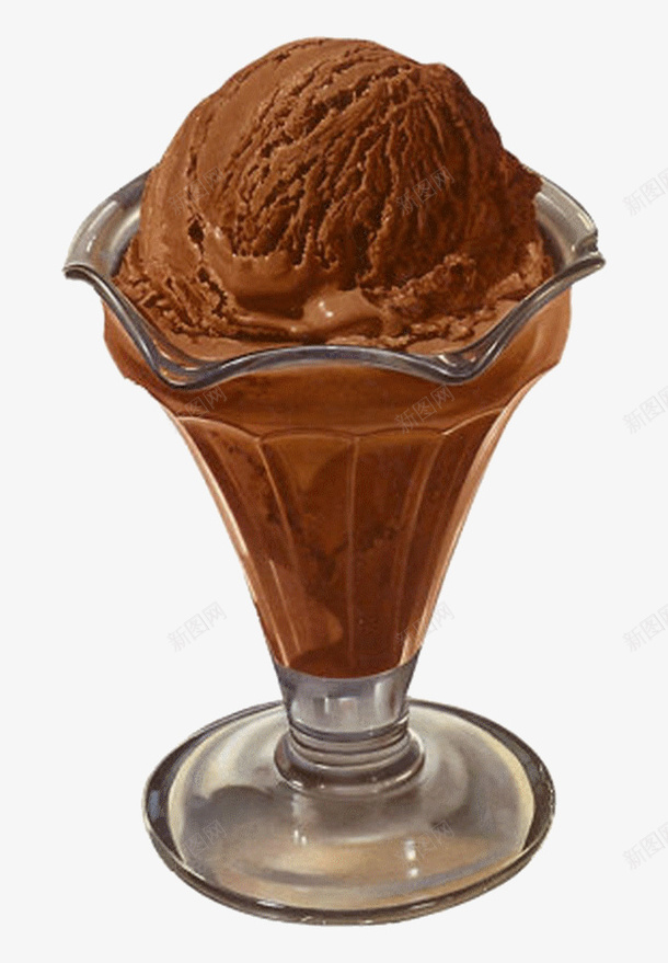 棕色巧克力冰淇淋png免抠素材_新图网 https://ixintu.com 巧克力 巧克力冰淇淋 棕色巧克力