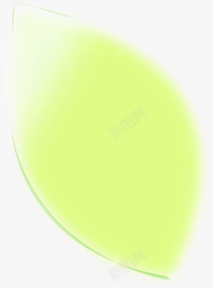 浅绿色手绘叶片png免抠素材_新图网 https://ixintu.com 叶片 手绘 绿色