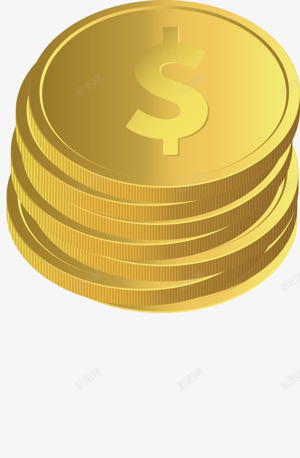 金色金币图标png_新图网 https://ixintu.com logo 矢量素材 金币 金融 金融机构