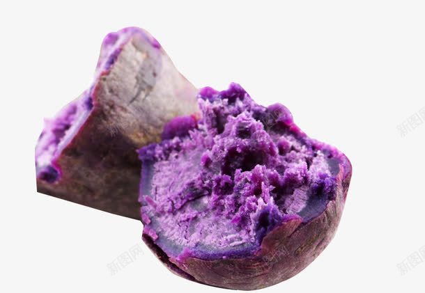 紫薯png免抠素材_新图网 https://ixintu.com 产品实物 新鲜 紫薯 食物
