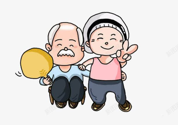 卡通人物png免抠素材_新图网 https://ixintu.com 奶奶 爷爷 粉色 锻炼 陌生人
