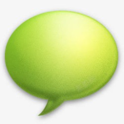 绿色Chat对话气泡素材