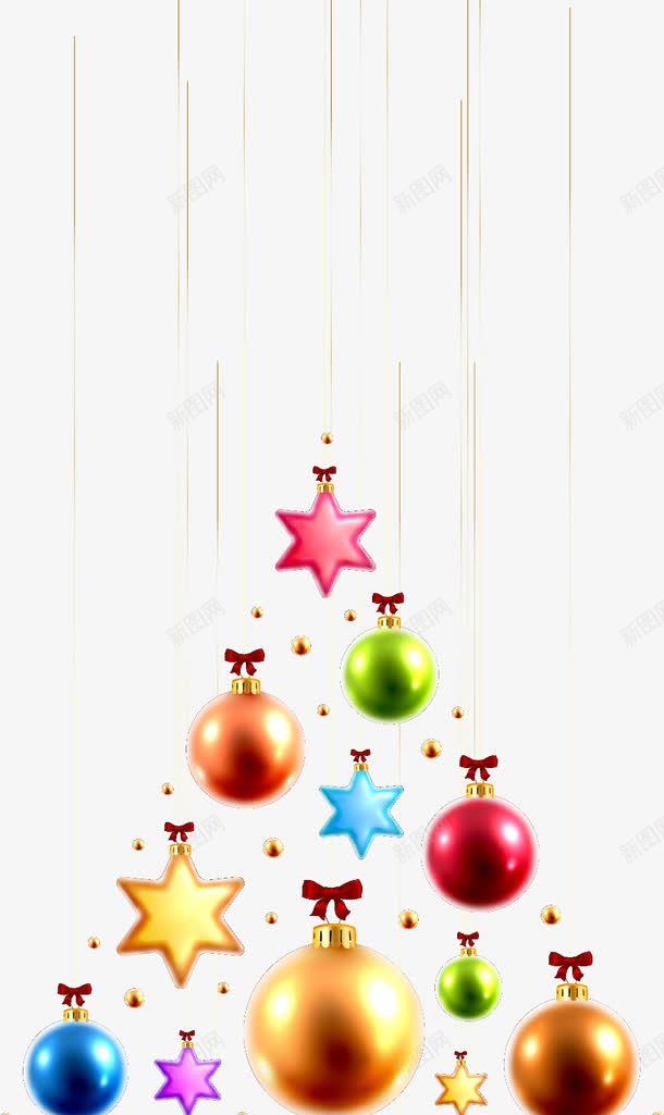 圣诞星星装饰png免抠素材_新图网 https://ixintu.com 卡通 圣诞 圣诞装饰 星星装饰