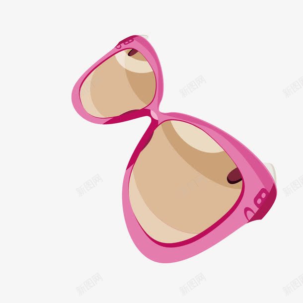 粉色眼镜png免抠素材_新图网 https://ixintu.com 夏天 工具 灰色 眼镜 粉色 观察 近视 镜片