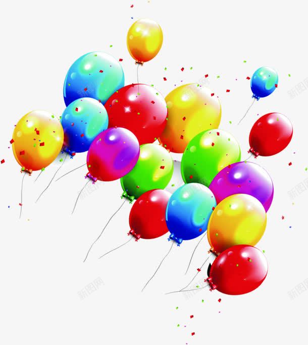 手绘卡通彩色气球节日png免抠素材_新图网 https://ixintu.com 卡通 彩色 气球 节日