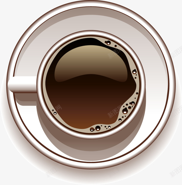 装饰咖啡杯矢量图eps免抠素材_新图网 https://ixintu.com 咖啡 装饰 装饰花纹 矢量图