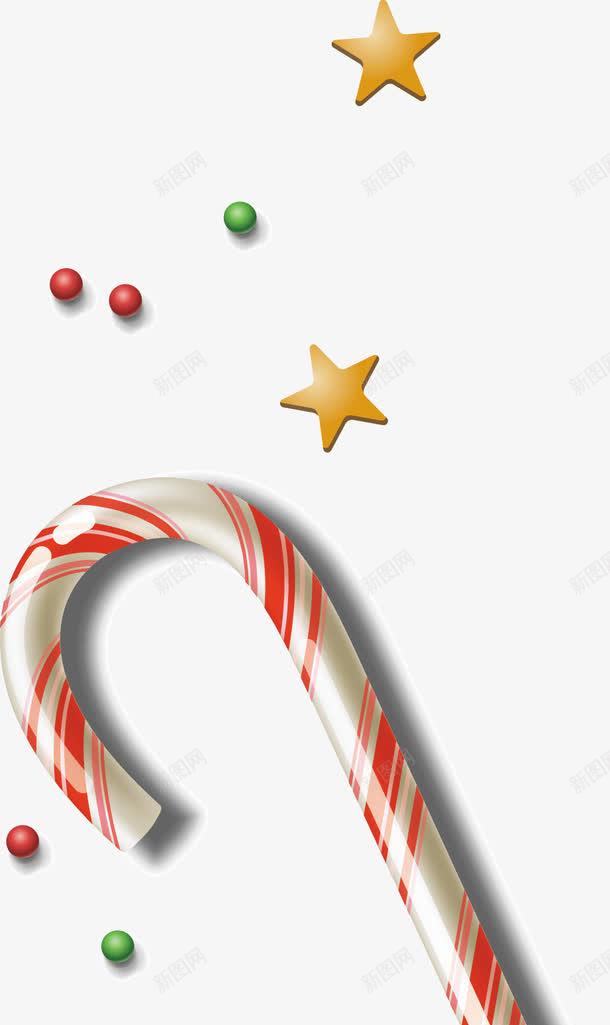 圣诞节装饰图案png免抠素材_新图网 https://ixintu.com 圣诞节时尚装饰星星圣诞节拐杖