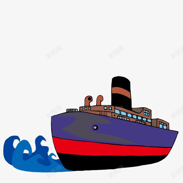 卡通海上轮船png免抠素材_新图网 https://ixintu.com 卡通 海上 轮船 轮船海上