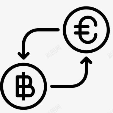 比特币转换货币欧元从钱以货币兑图标图标