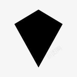 形状风筝BlackDefaulticons图标png_新图网 https://ixintu.com kite shape 形状 风筝