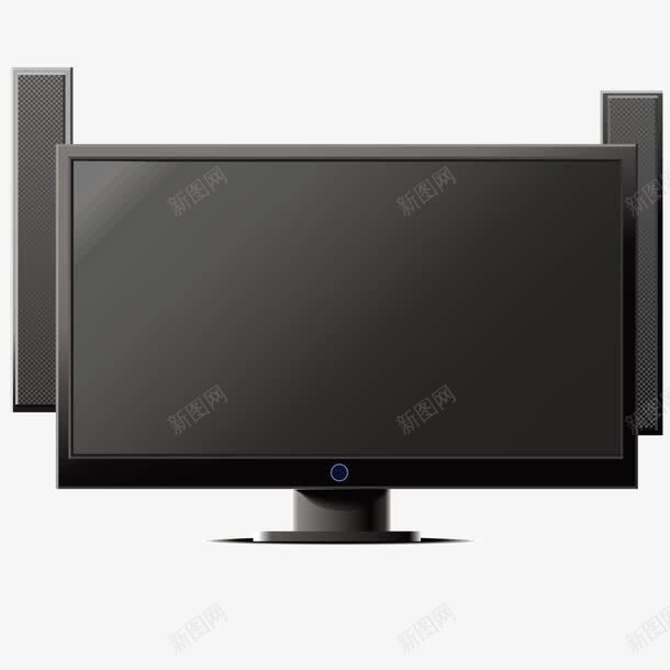 黑色台式电脑png免抠素材_新图网 https://ixintu.com 台式 台式电脑 电脑 黑色