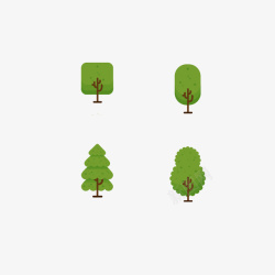 绿色树木树木图标植物素材