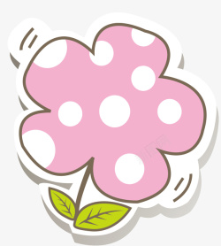 粉色花朵对话框矢量图素材