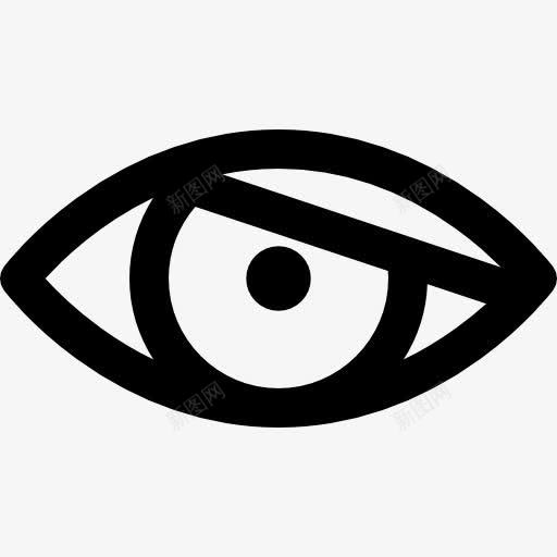眉头眼图标png_新图网 https://ixintu.com 光学 医疗 眼睛 眼科 视觉 身体部位