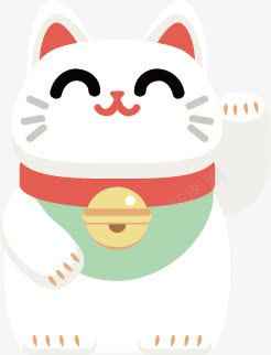 手绘招财猫png免抠素材_新图网 https://ixintu.com 卡通 可爱 手绘 招财猫