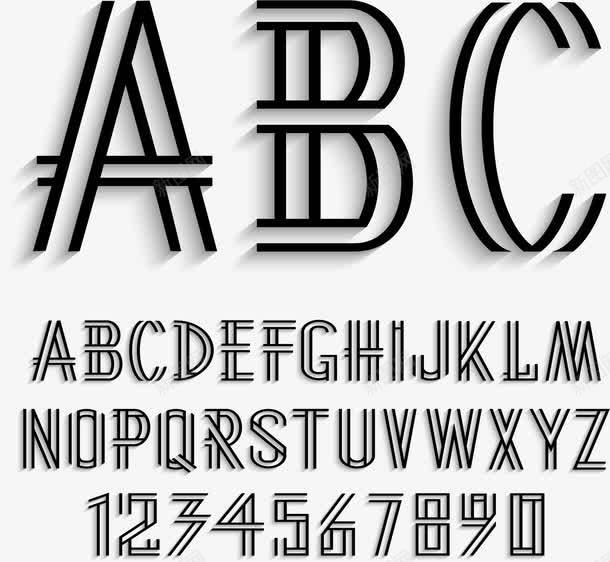 创意几何形英文字母png免抠素材_新图网 https://ixintu.com 创意字母 字母 矢量素材 艺术字母 英文字母