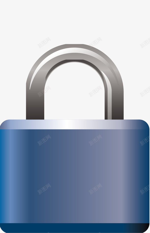 锁元素矢量图ai免抠素材_新图网 https://ixintu.com png 安全 矢量元素 蓝色的锁 锁矢量 矢量图