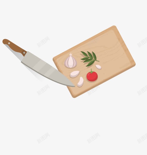 切菜板png免抠素材_新图网 https://ixintu.com PNG免费 矢量素材 蒜 高清图