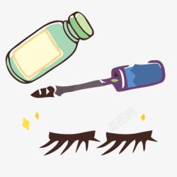 卡通化妆品素材