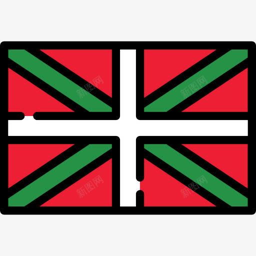 巴斯克自治区图标png_新图网 https://ixintu.com 国旗 巴斯克自治区 自治 西班牙国旗