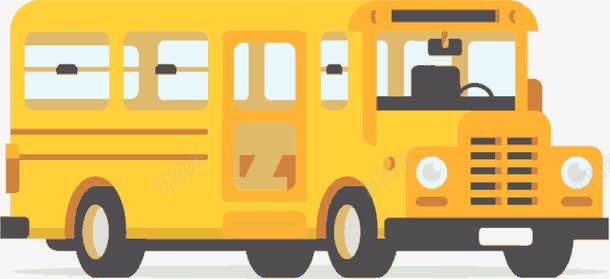 黄色的校车png免抠素材_新图网 https://ixintu.com 儿童安全 儿童教育 校车
