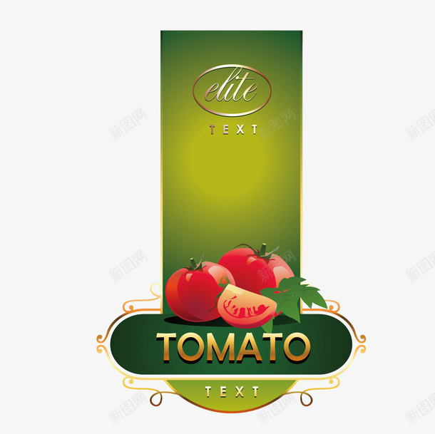 西红柿标签矢量图eps免抠素材_新图网 https://ixintu.com 标签 蔬菜 西红柿 矢量图