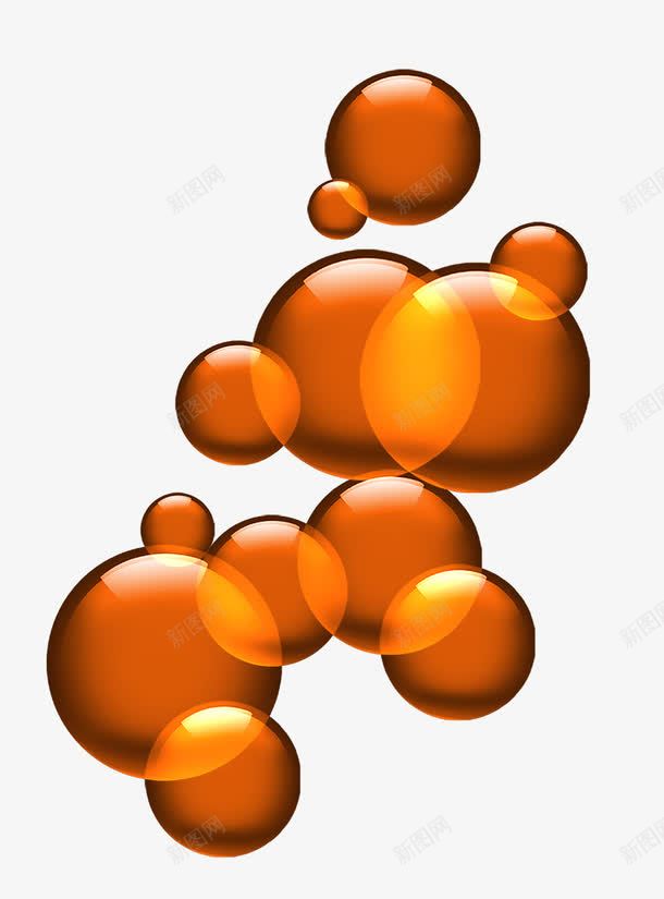 抽象立体圆圈效果元素png免抠素材_新图网 https://ixintu.com 气泡 水泡 泡泡 背景元素