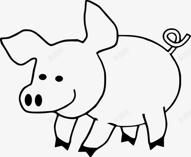 卡通猪png免抠素材_新图网 https://ixintu.com 卡通 可爱 大肥猪 家畜 猪 胖