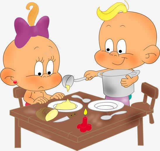 吃午饭png免抠素材_新图网 https://ixintu.com baby 儿童 卡通小孩 婴儿 小孩