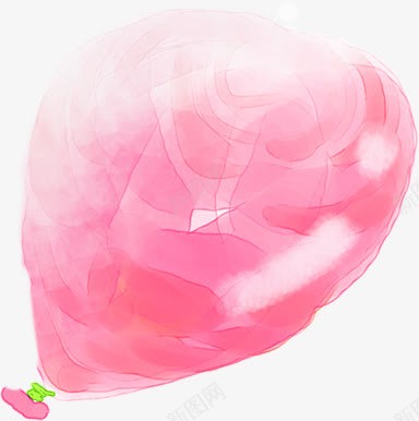 手绘粉色梦幻艺术气球png免抠素材_新图网 https://ixintu.com 梦幻 气球 粉色 艺术