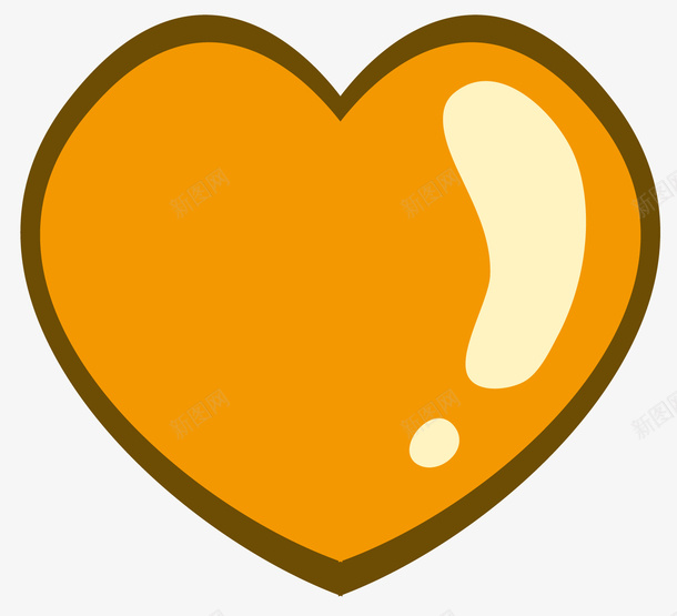 一个黄色的心矢量图ai免抠素材_新图网 https://ixintu.com 一颗黄色的心 卡通 卡通的心 心形 黄心 黄色的心 矢量图