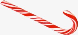 红色圣诞拐杖素材