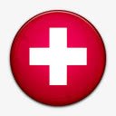 国旗瑞士国世界标志图标图标