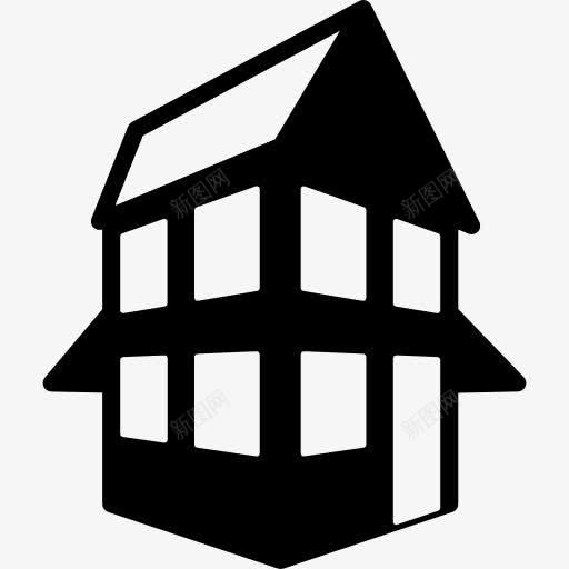 房子的斜屋顶图标png_新图网 https://ixintu.com 倾斜的 屋顶 建筑 房子
