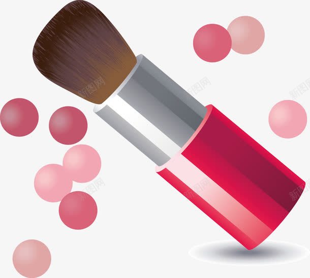 化妆品粉色化妆刷png免抠素材_新图网 https://ixintu.com 化妆刷 化妆品 粉色