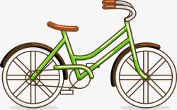 时尚绿色单车素材