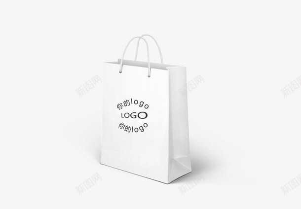 白色购物袋png免抠素材_新图网 https://ixintu.com 环保 白色 购物袋