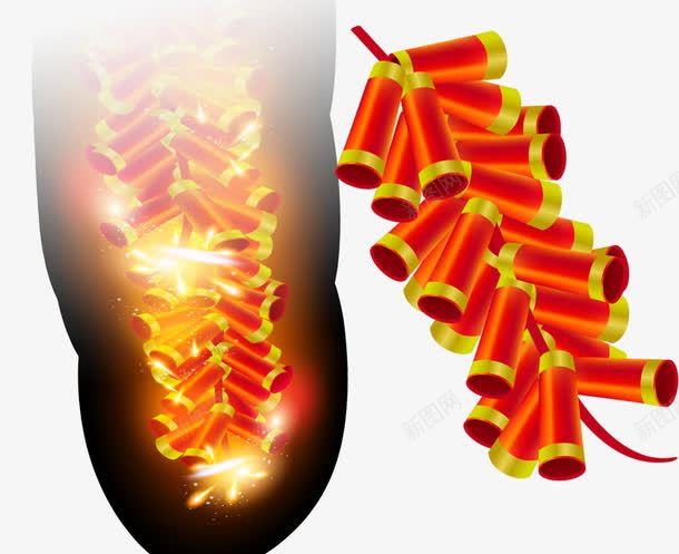 喜庆鞭炮png免抠素材_新图网 https://ixintu.com 2017 喜庆 新年 鞭炮
