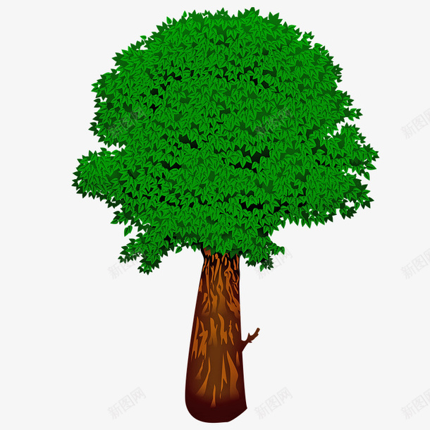 一棵绘制创意大树png免抠素材_新图网 https://ixintu.com 创意 大树 春天 绘制