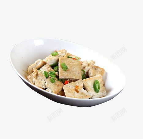 农家煎豆腐png免抠素材_新图网 https://ixintu.com 中国菜 煎豆腐 美食 餐饮