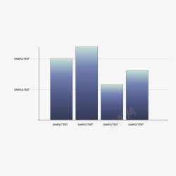 商务柱形图坐标轴数轴素材