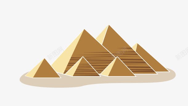 埃及金字塔png免抠素材_新图网 https://ixintu.com 古建筑 埃及金字塔 矢量金字塔 金字塔