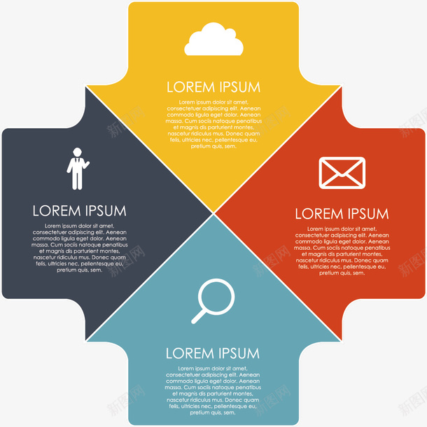 箭头图表矢量图eps免抠素材_新图网 https://ixintu.com ppt 商务 图表 彩色箭头 矢量图