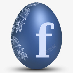 闪光鸡形Facebook鸡蛋蛋形社会图标高清图片