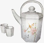 中国风水杯水壶素材